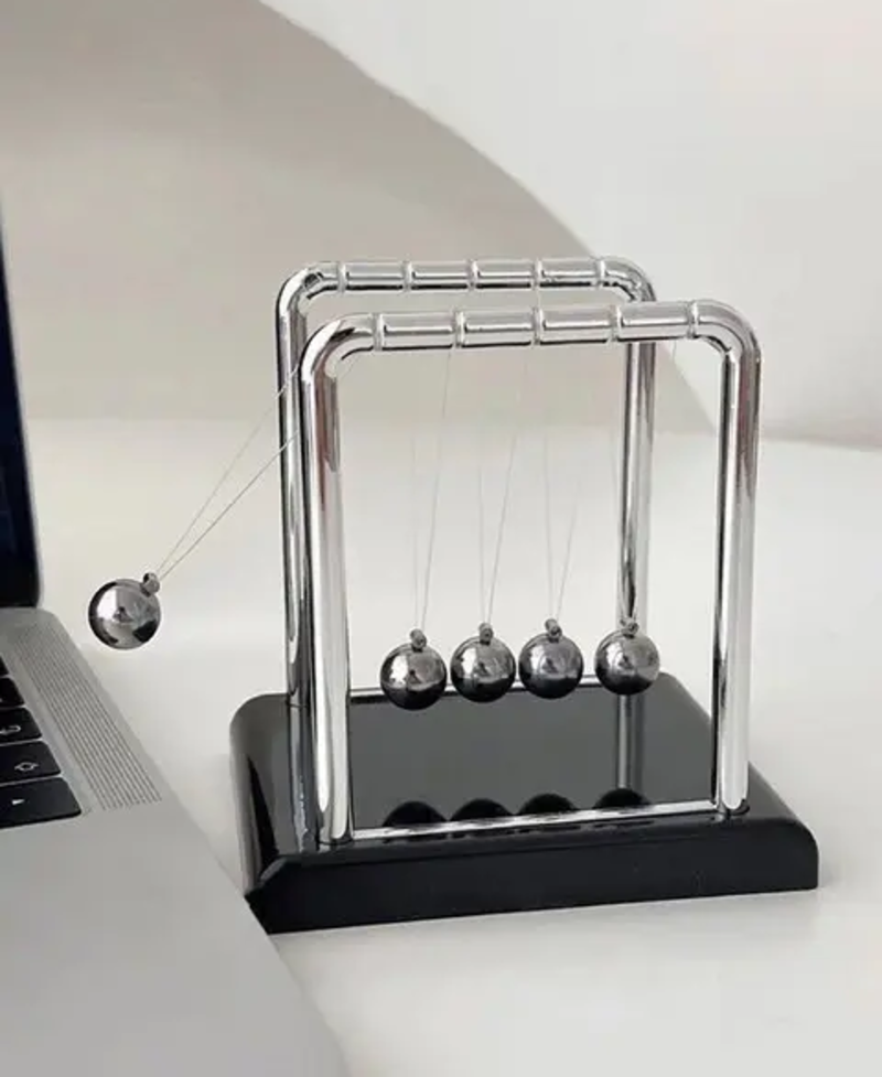 Pendulo De Newton Cinetico Giratorio Bolas-5