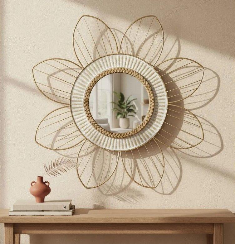 Espejo Decorativo Diseño Flor, 88cm-3
