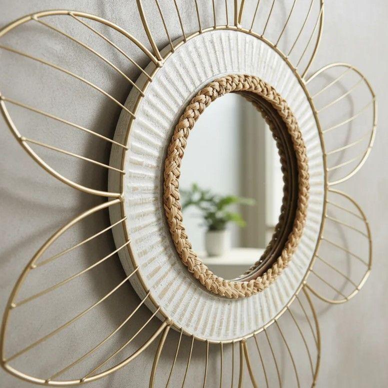 Espejo Decorativo Diseño Flor, 88cm-4