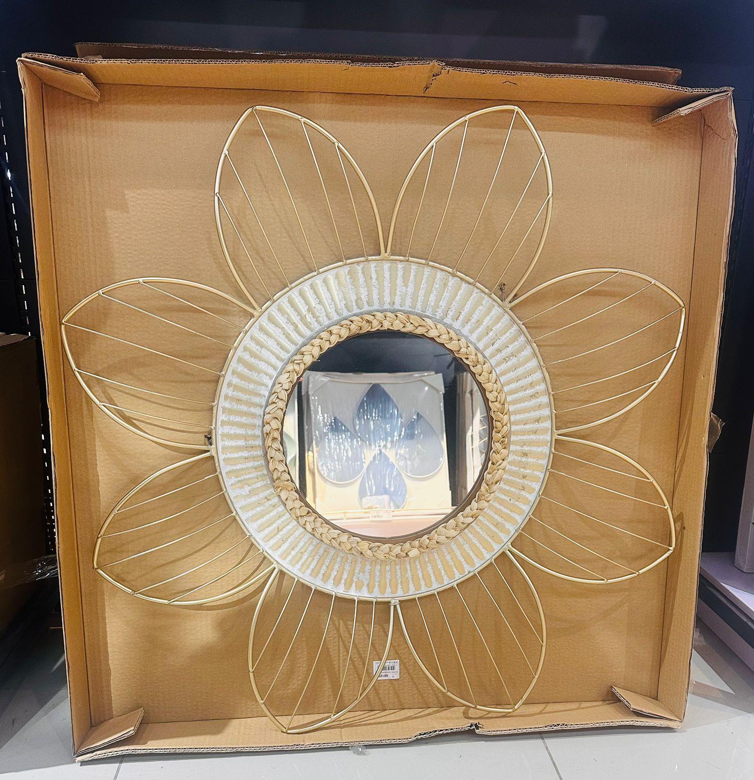 Espejo Decorativo Diseño Flor, 88cm-5