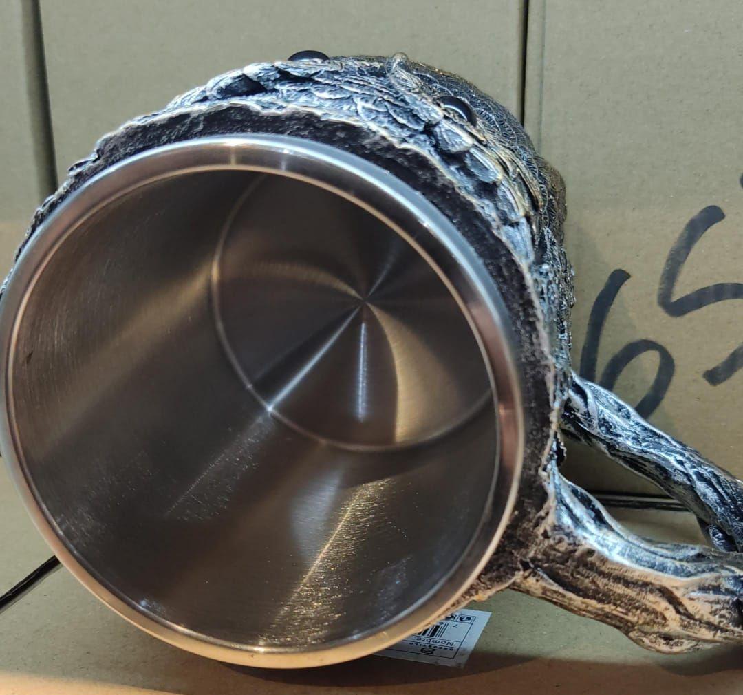 Tazon - Taza Termica De Acero con Diseño de Buho en 3D-3