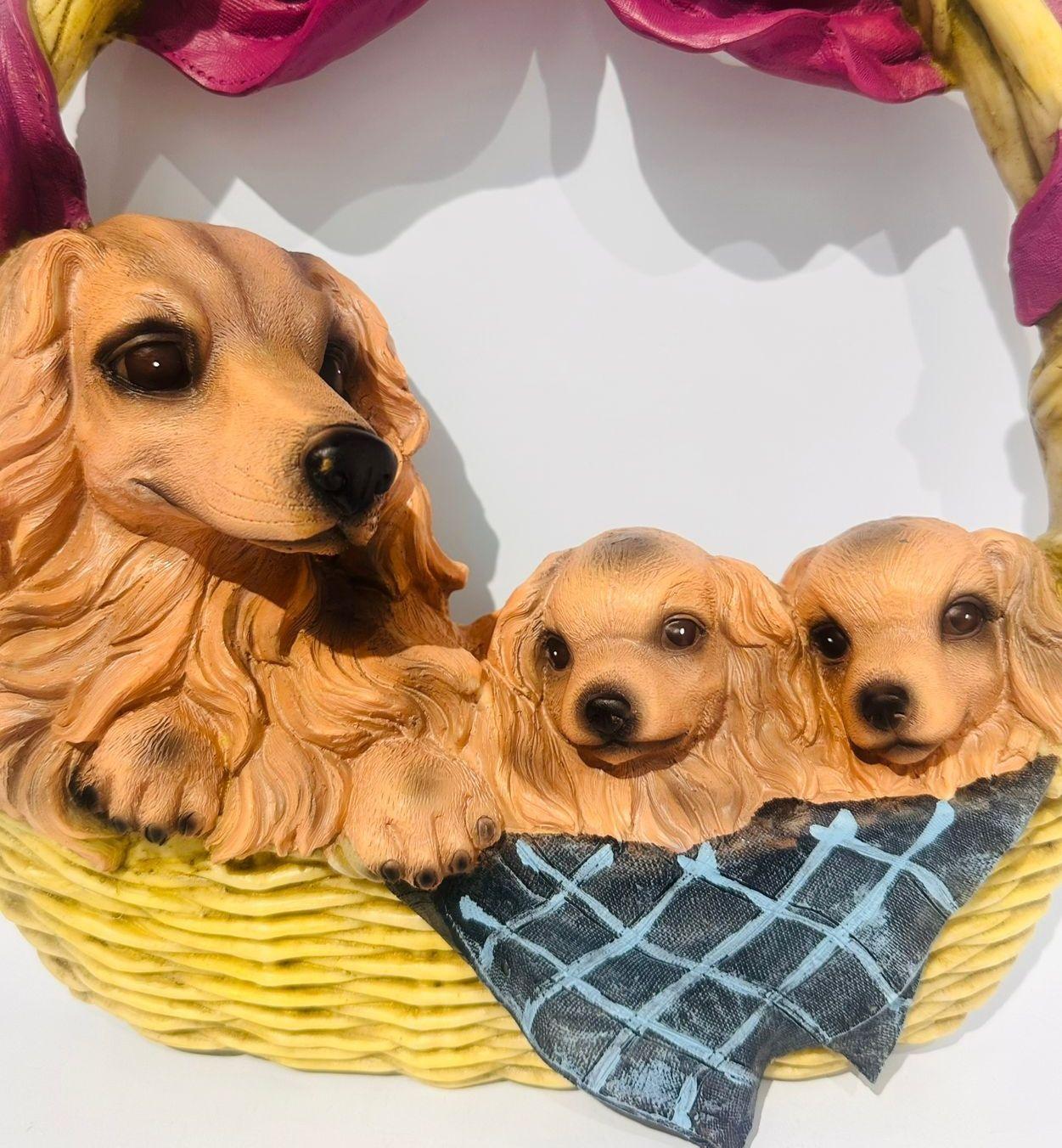 Figura Decorativa Colgante 3 Perritos 30cm-2