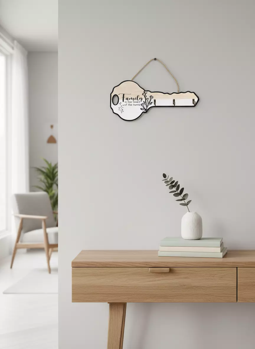 Porta Llaves De Madera Dise os Variados-2