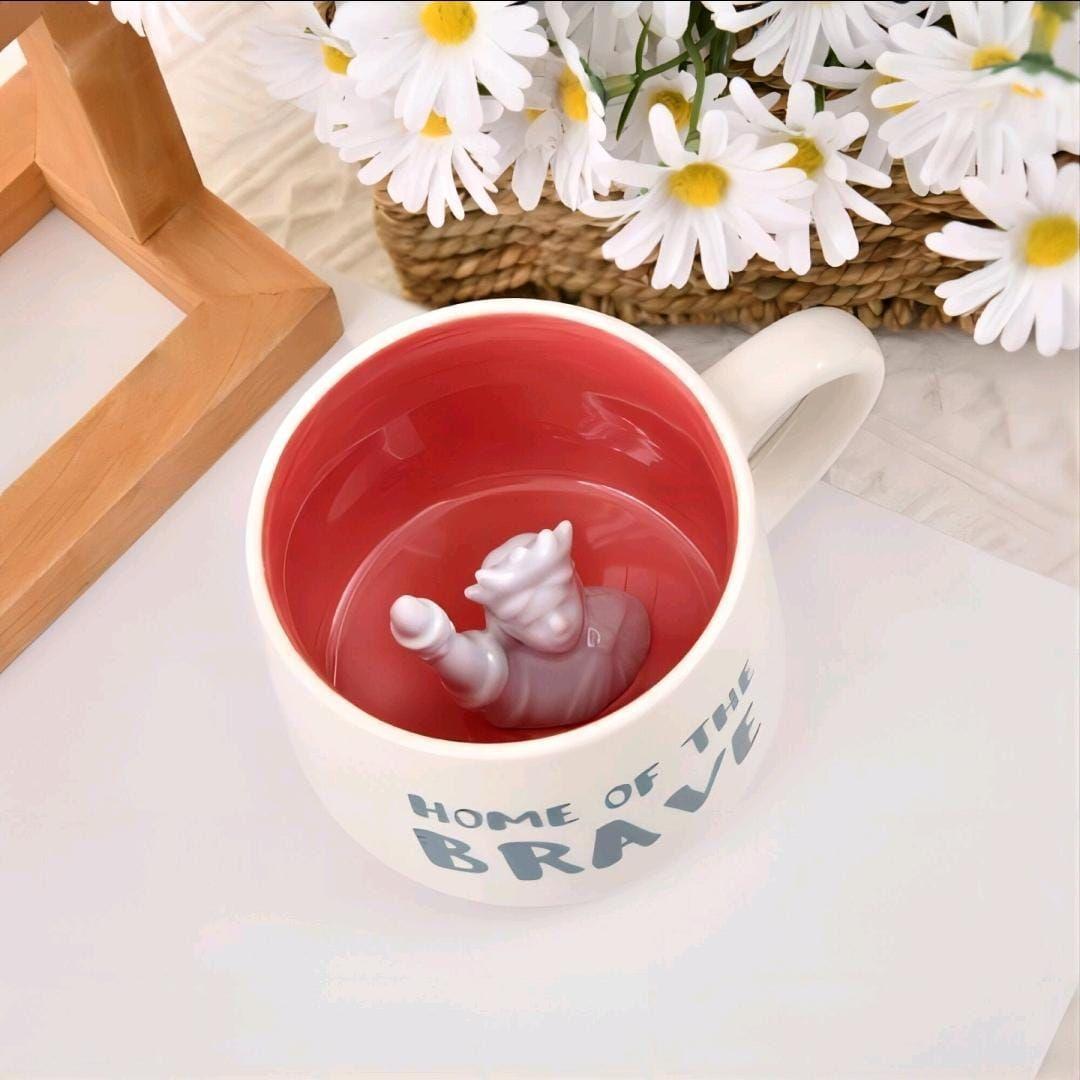 Taza De Porcelana Con La Estatua De La Libertad-2