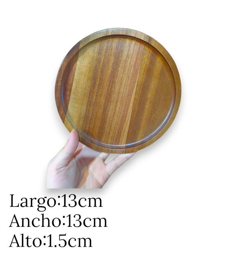 Tabla Redonda De Madera Picoteo Para Sirve-2
