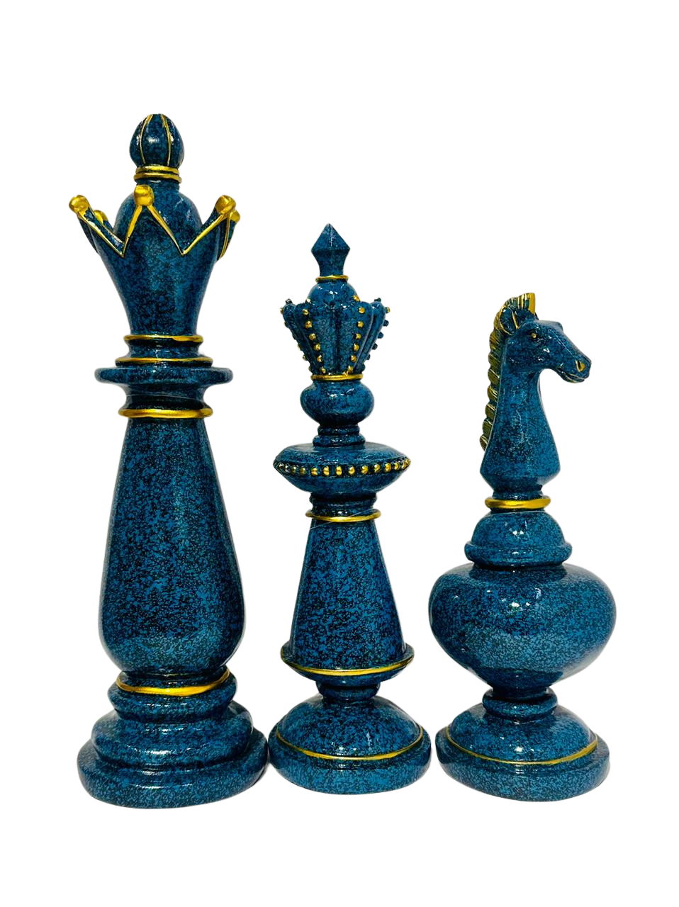 Adorno Juego De Ajedrez Original 3 Pcs-0