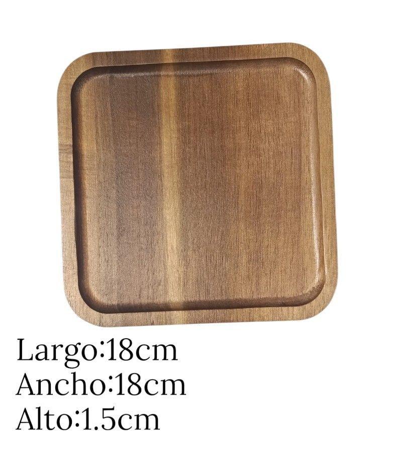 Tabla Cuadrado De Picoteo De Madera Para Sirve-3