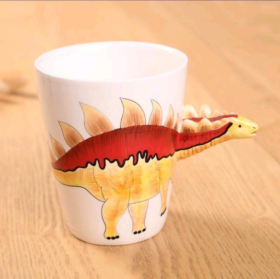 Taza de porcelana de Estegosaurio-2