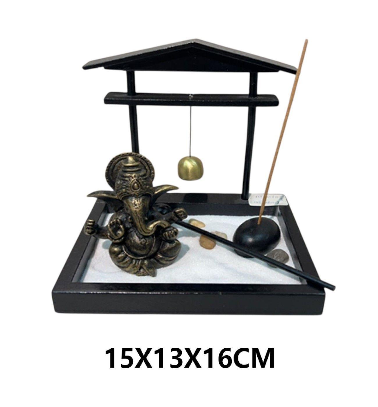 Buda Con Porta Incienso Decorativo Con Porta Vela-2