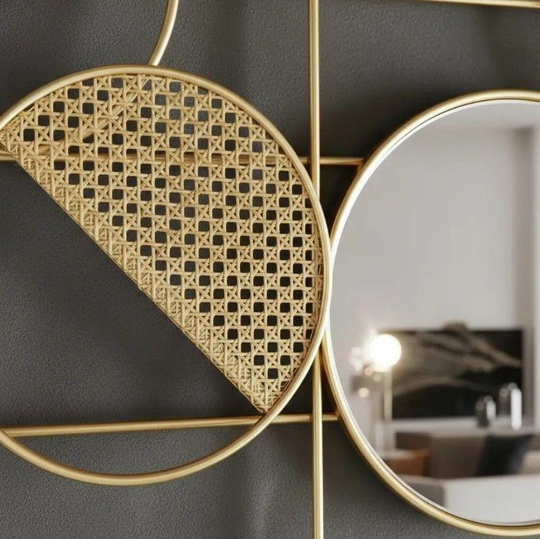 Fondo De Espejo Decorativo Diseño Abstracto 118cm-4