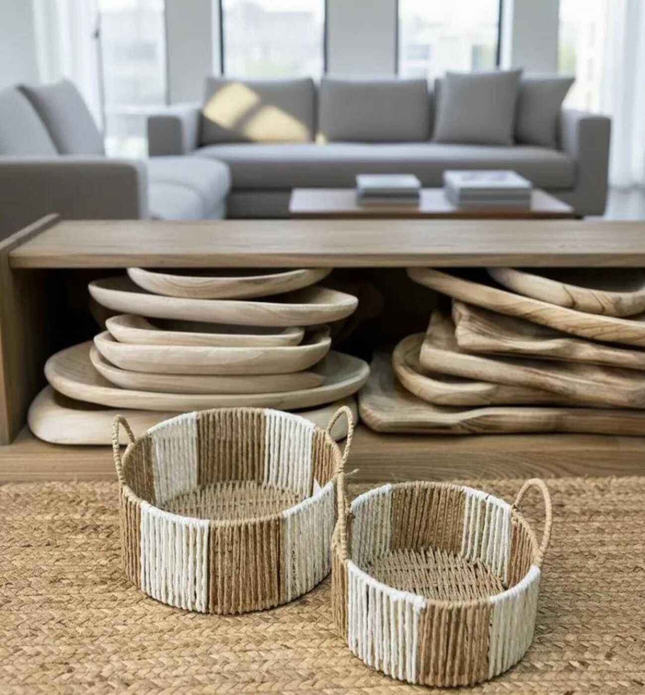 cesta de decorativa multifuncional pack de 2 uniddes-1