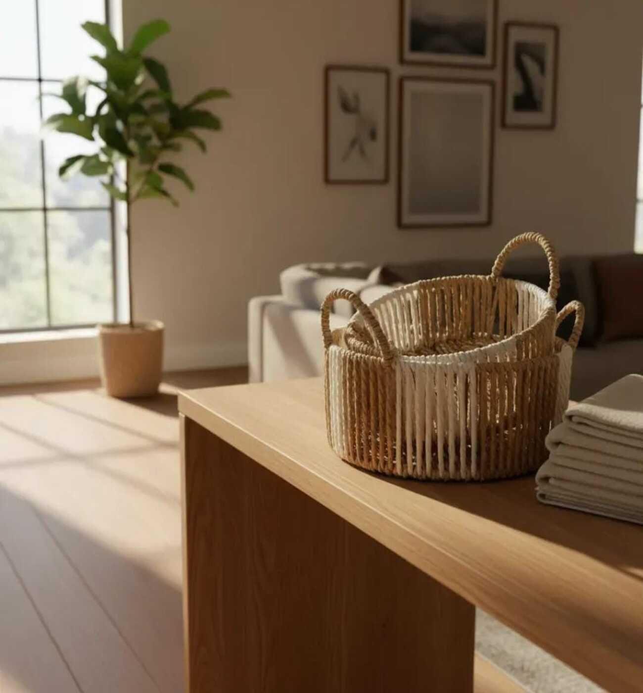 cesta de decorativa multifuncional pack de 2 uniddes-3