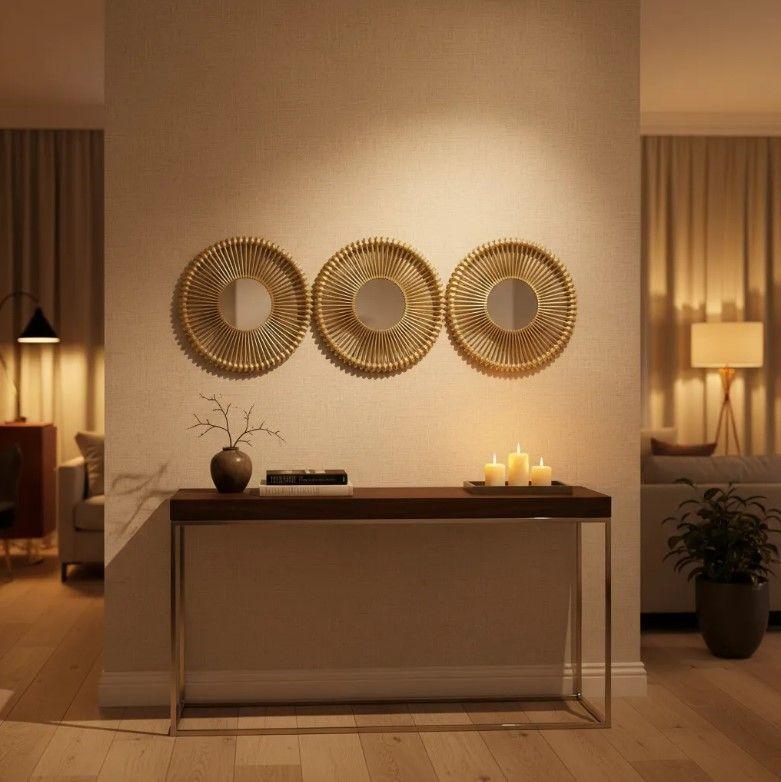 Set 3 Espejos Decorativos Redondos 25cm-2