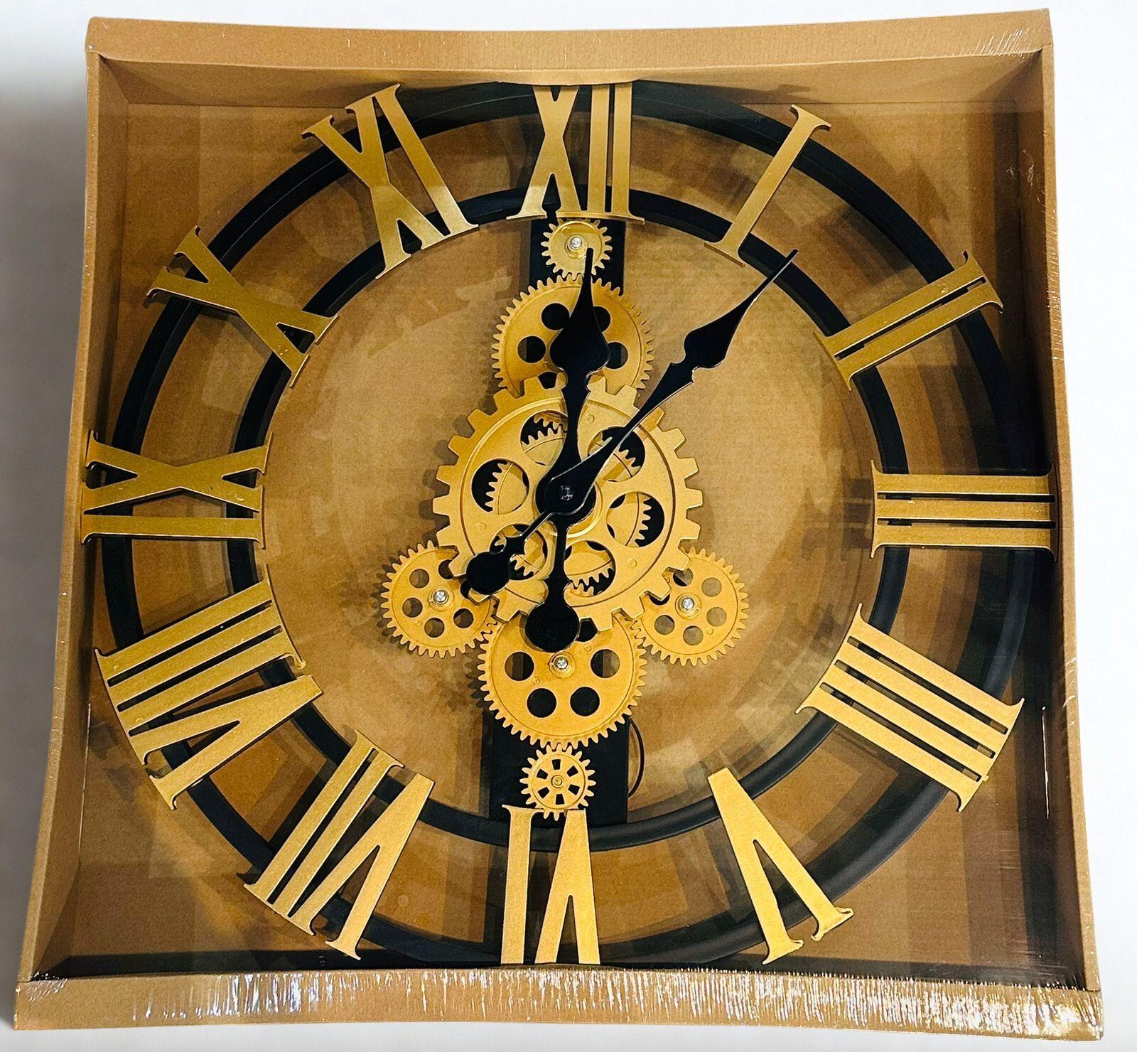 Reloj De Pared Vintage Transparente 40cm-0
