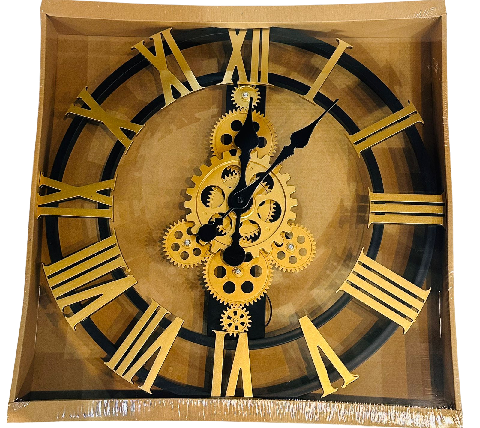 Reloj De Pared Vintage Transparente 40cm-1