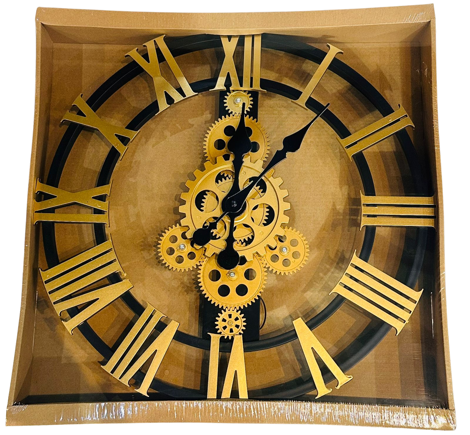 Reloj De Pared Vintage Transparente 40cm-2