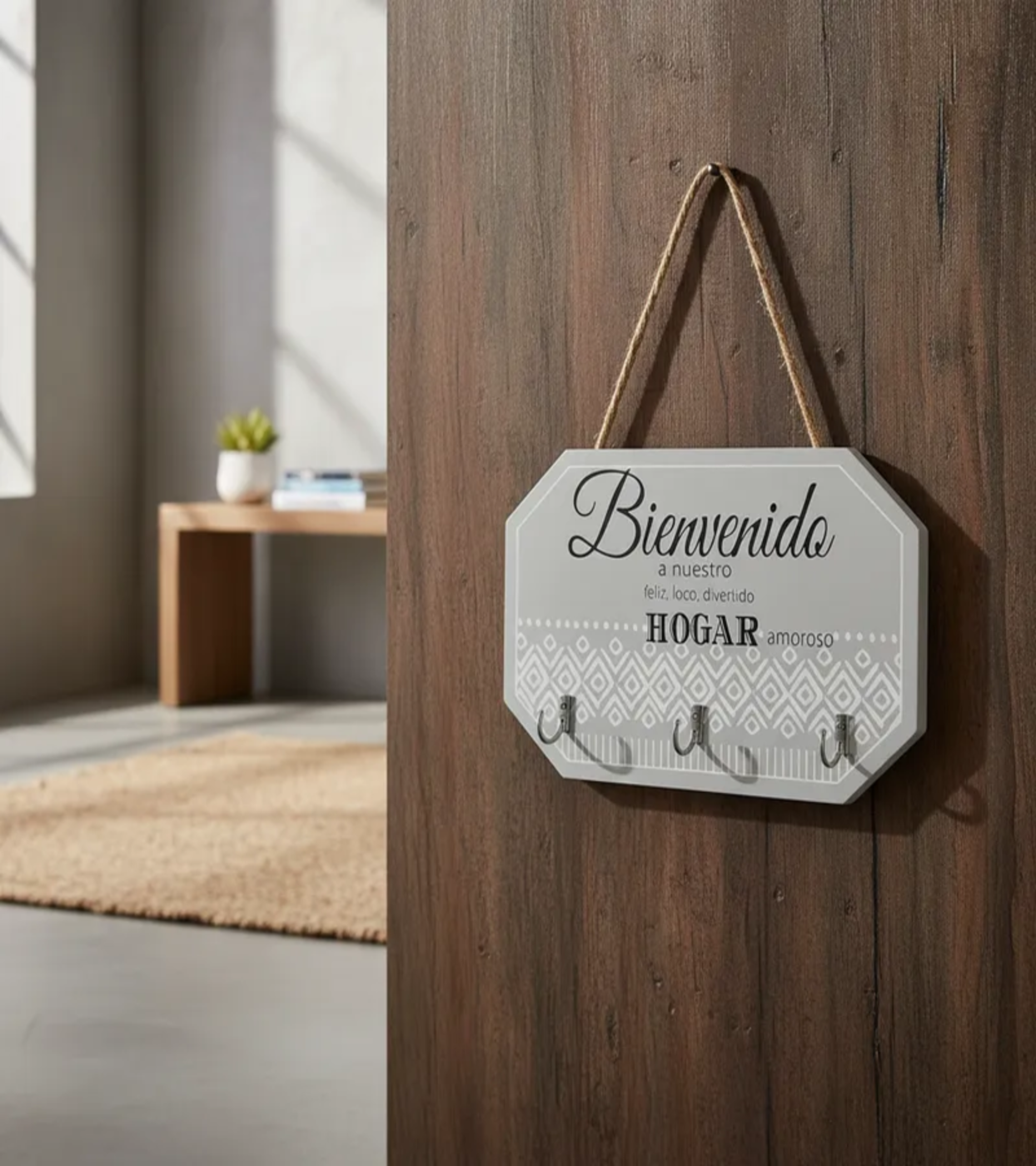 Decorativo porta llaves de madera-2