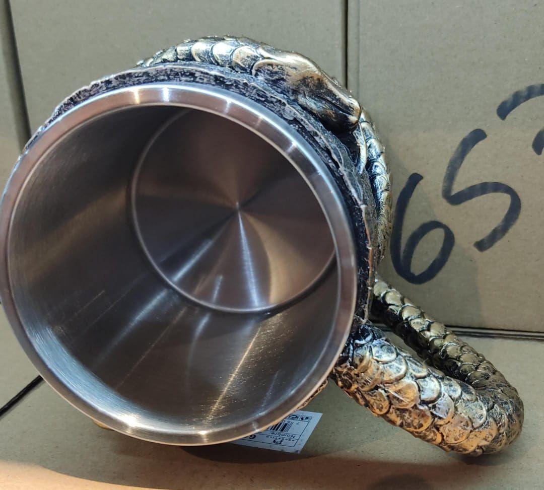 Tazon - Taza Termica De Acero con Serpiente en 3D-3