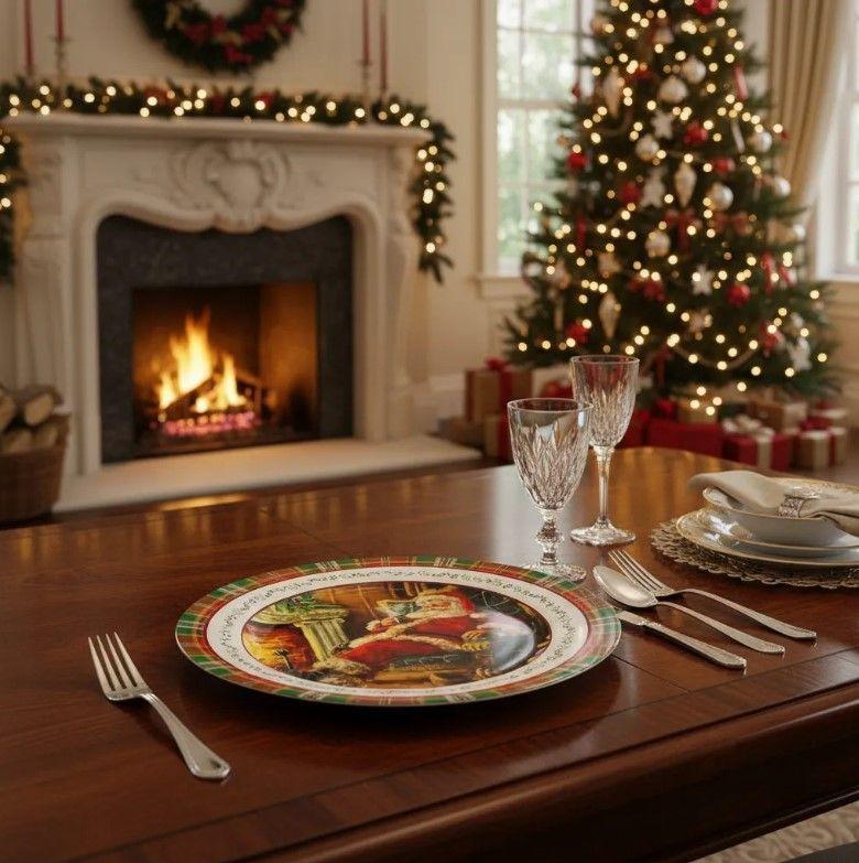 Pack de Navidad 3 Platos de Plástico-2