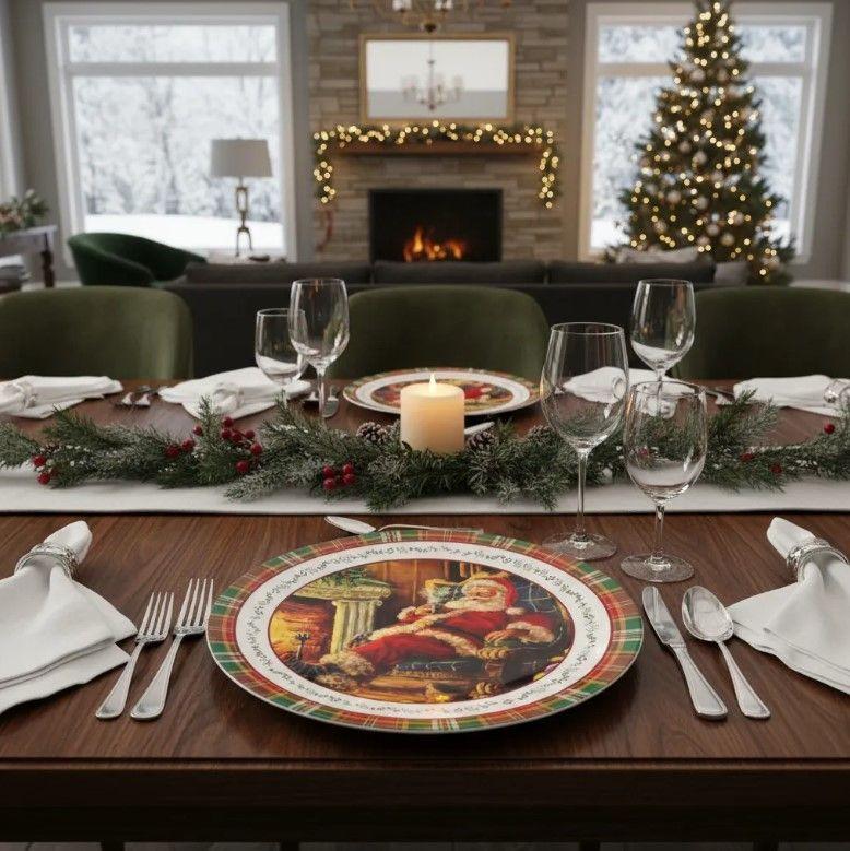 Pack de Navidad 3 Platos de Plástico-3