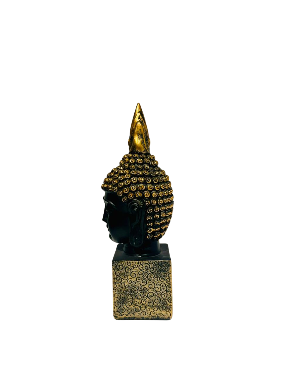Estatua Cabeza De Buda Negro 27cm-1