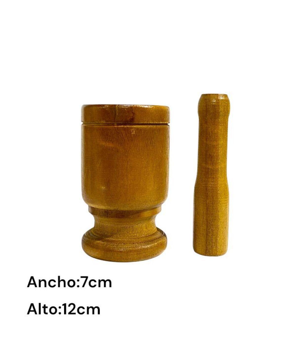 Mortero De Madera Para Hierbas Y Ajos De La Cocina-4