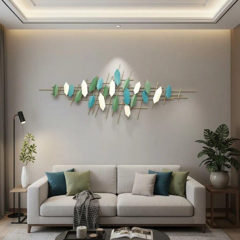 Decoración De Pared Verde Calipso 145cm-2