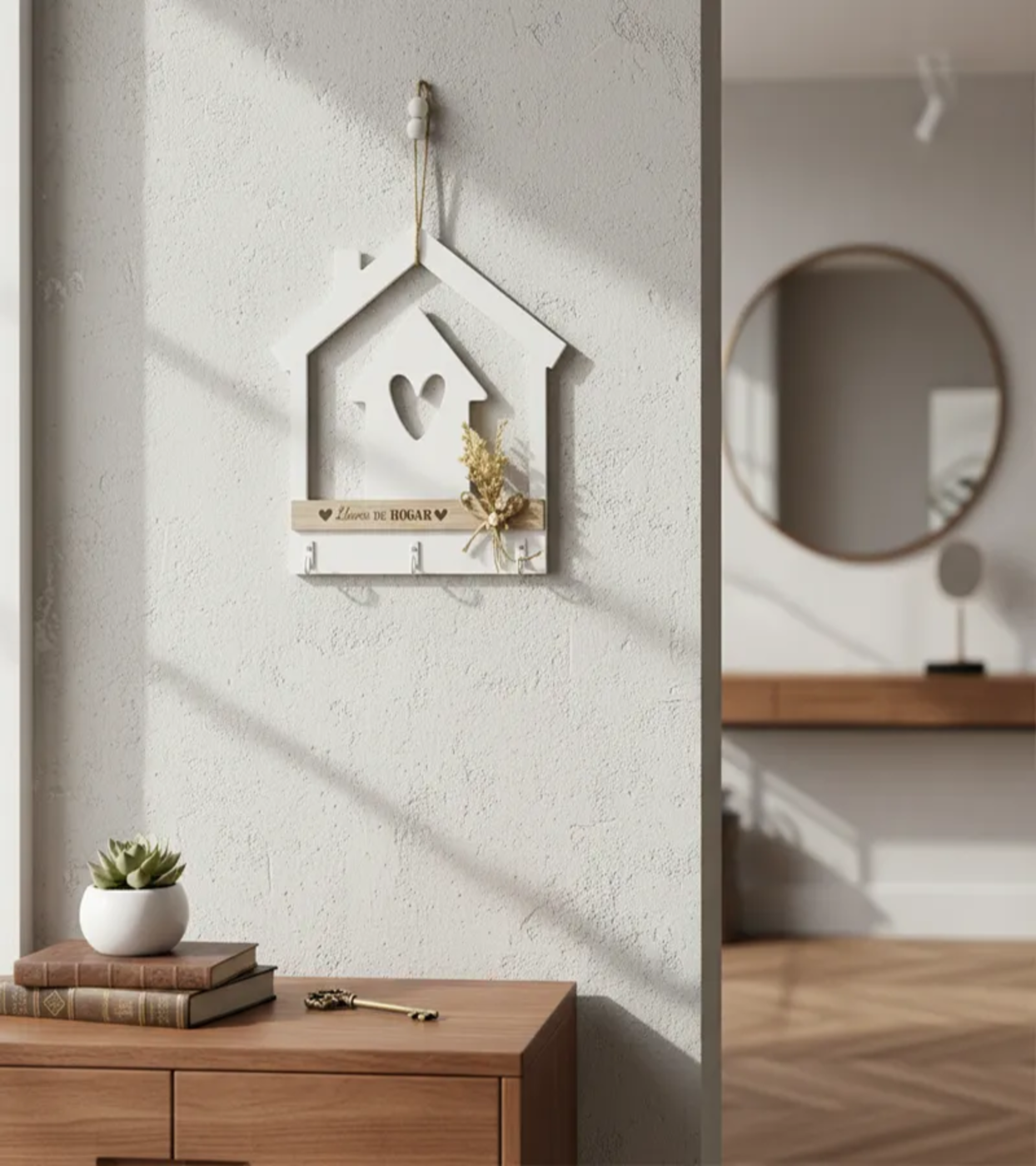 Porta Llaves De Madera Diseno Para Entrada-3