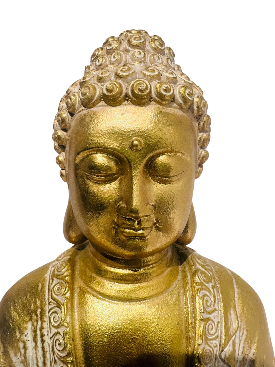 Adorno Estatua De Buda Color Dorado 32cm-3