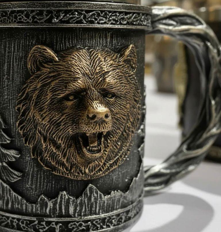 Taza Decorativa Acero Inoxidable Estilo Fantas a-2