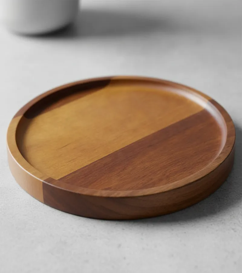 Tabla Redonda De Madera Para Sirve Picateo-2