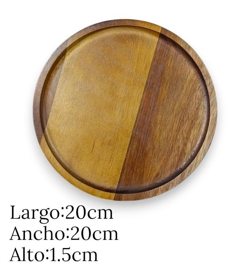 Tabla Redonda De Madera Para Sirve Picateo-3