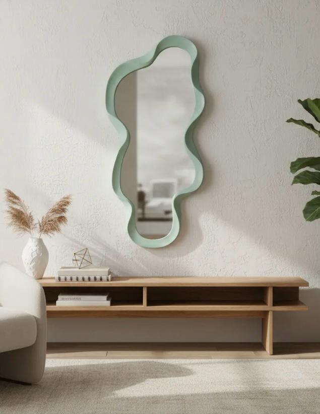 Espejo Decorativo Turquesa 75cm-1