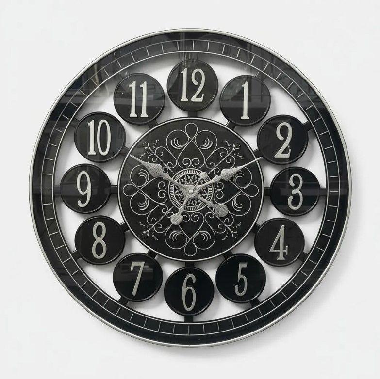 Reloj Decorativo De Pared Color Negro 50cm-2
