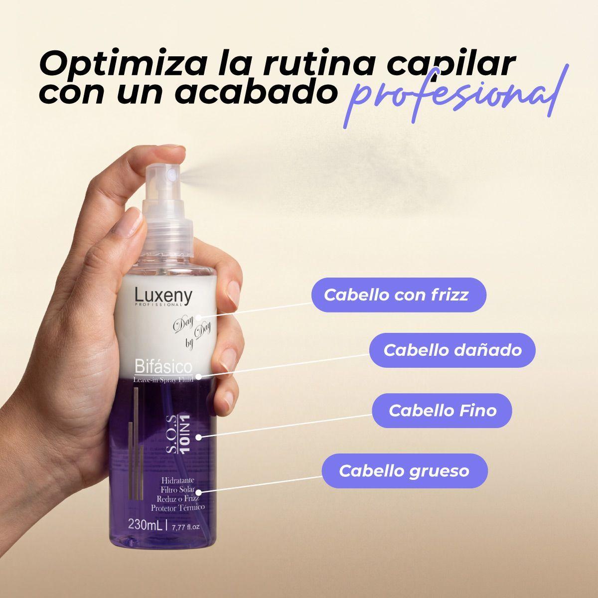 Spray Bifásico 10 en 1 Revitalizante para Cabello Luxeny 230 ml-2