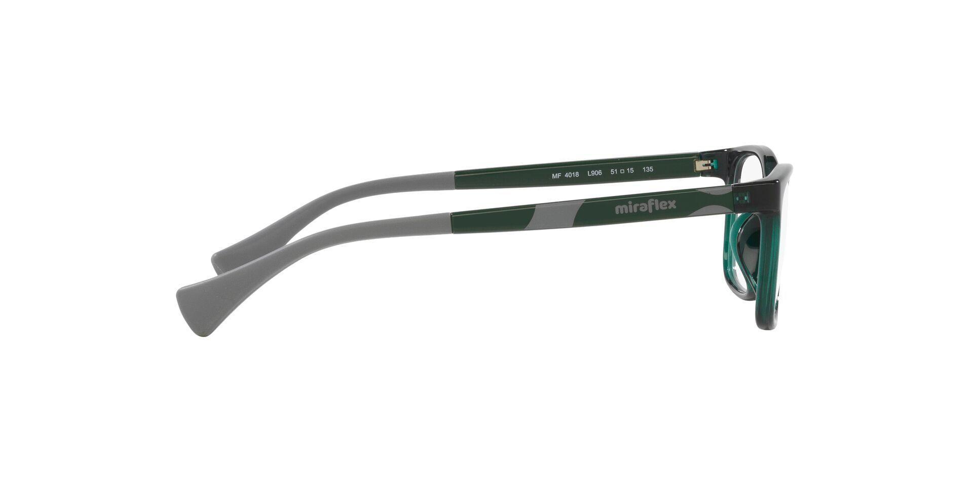 ARMAZÓN ÓPTICO NIÑOS MIRAFLEX | MF4018 L906 51 - Verde traslúcido-2