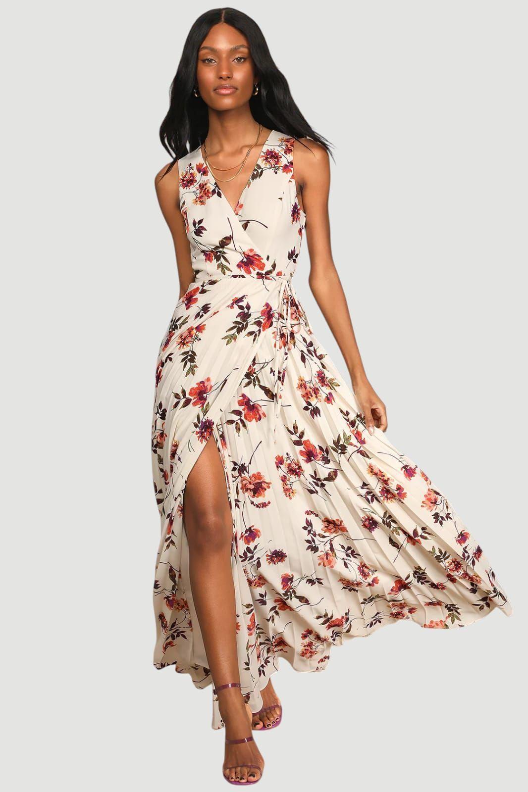 Vestido Maxi Largo Floreado - Flavia-0