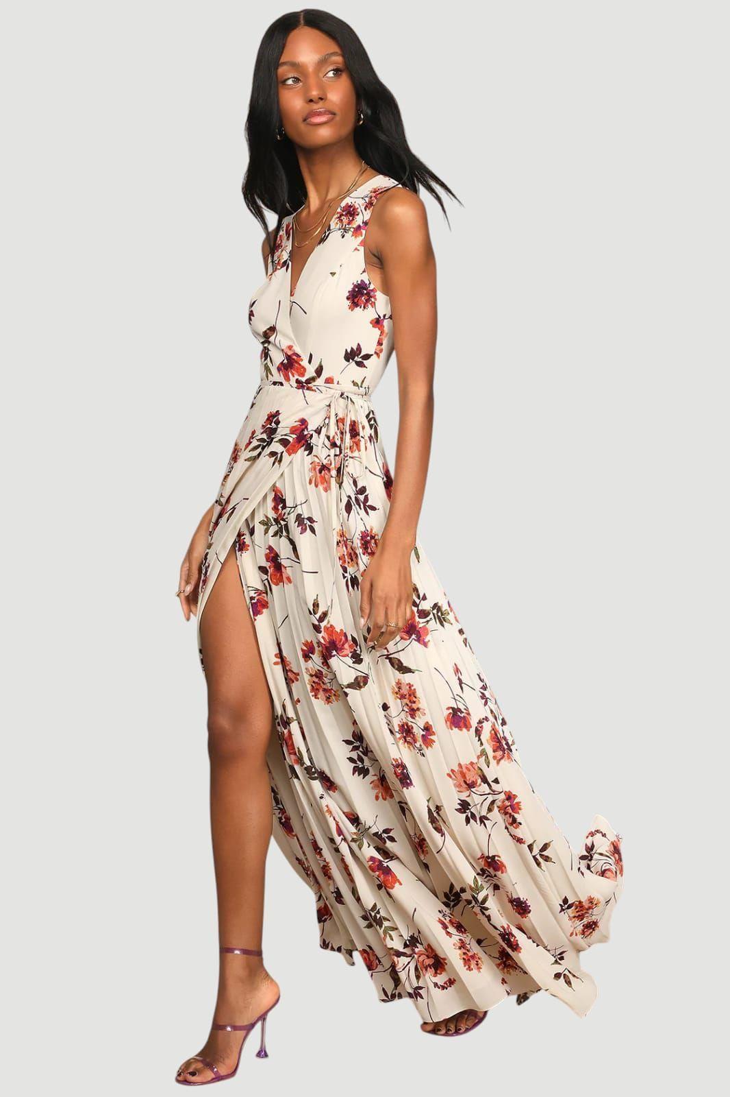 Vestido Maxi Largo Floreado - Flavia-1