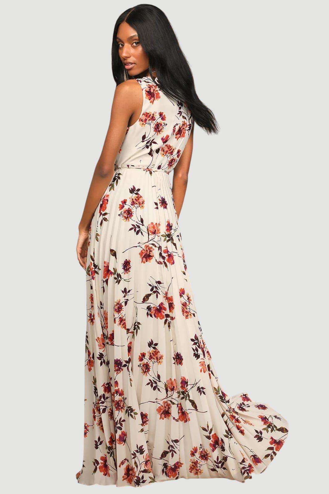 Vestido Maxi Largo Floreado - Flavia-2