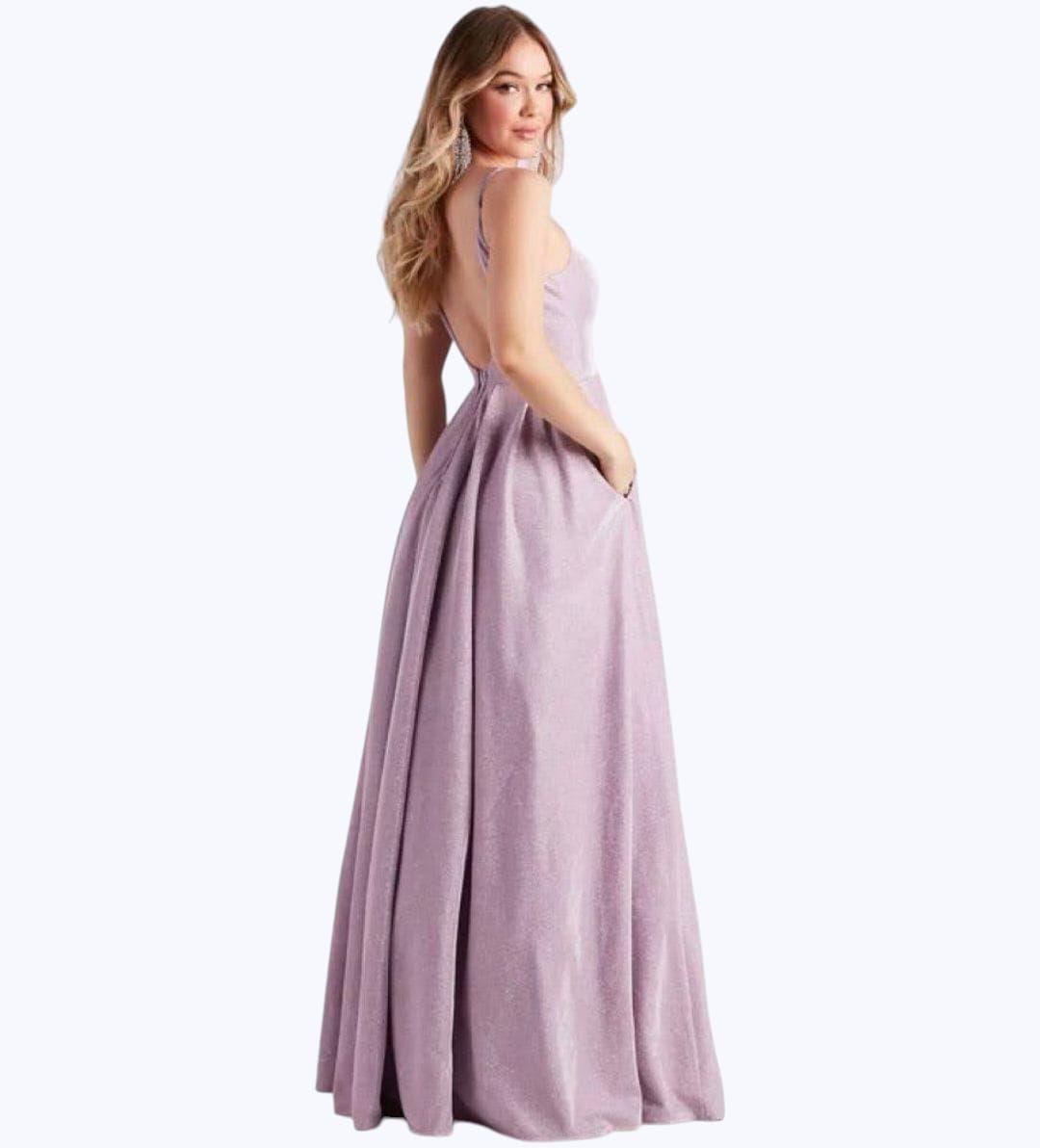 Vestido Largo De Satin - Caroline-2