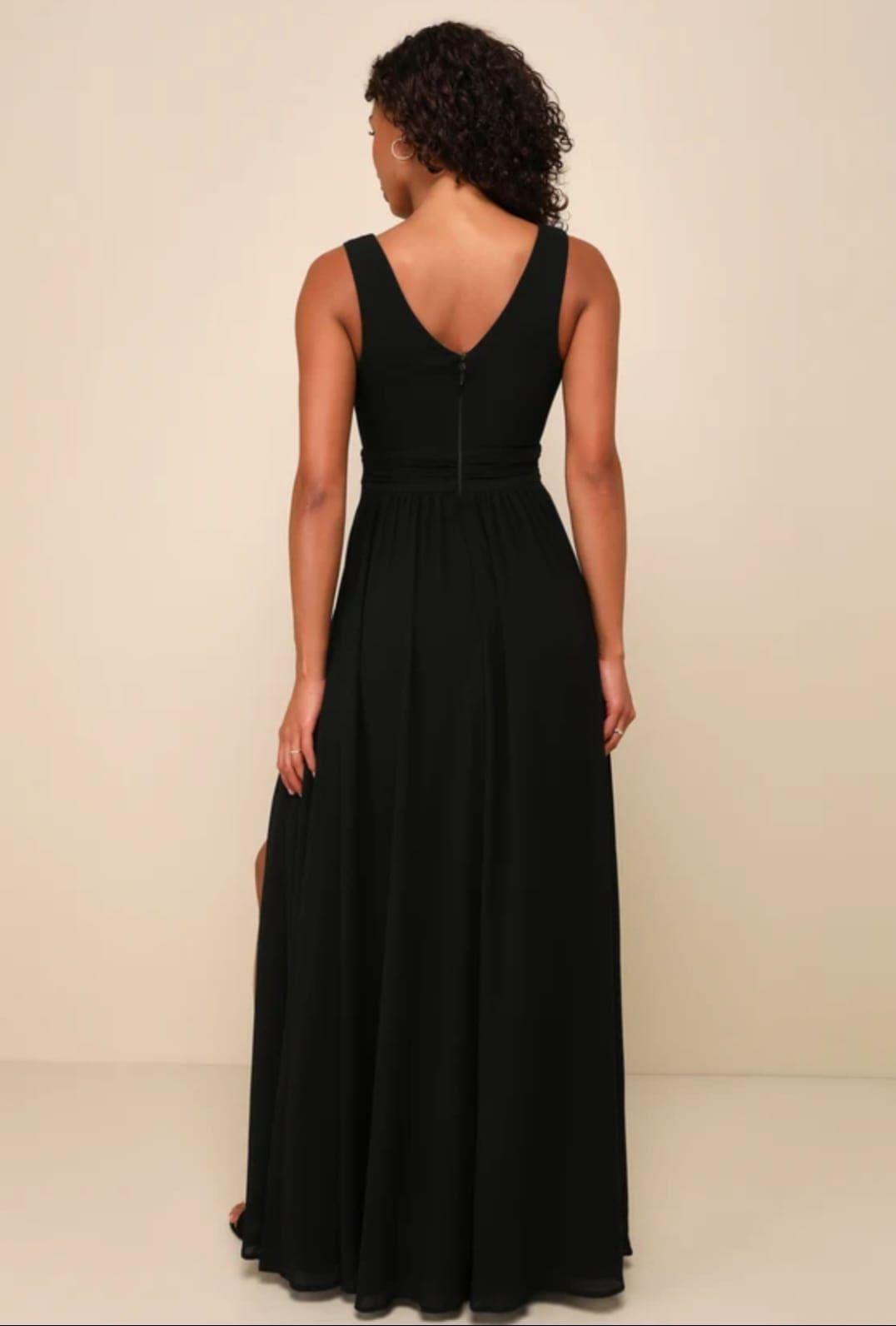 Maxi Vestido Color Negro - Lucrecia-2