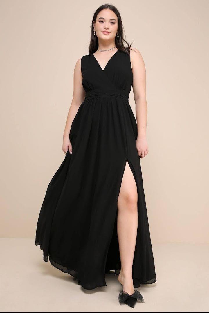 Maxi Vestido Color Negro - Lucrecia-3