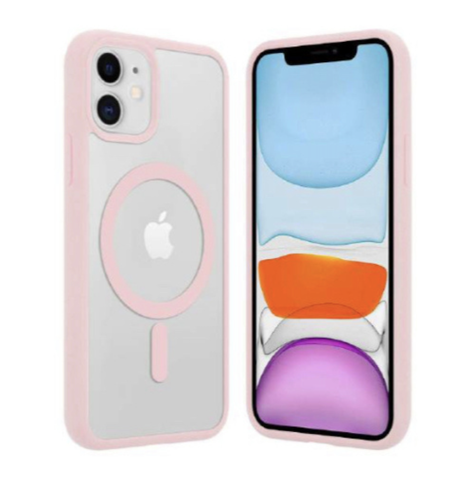 Carcasa Magsafe rosada iPhone 13 pro max-0