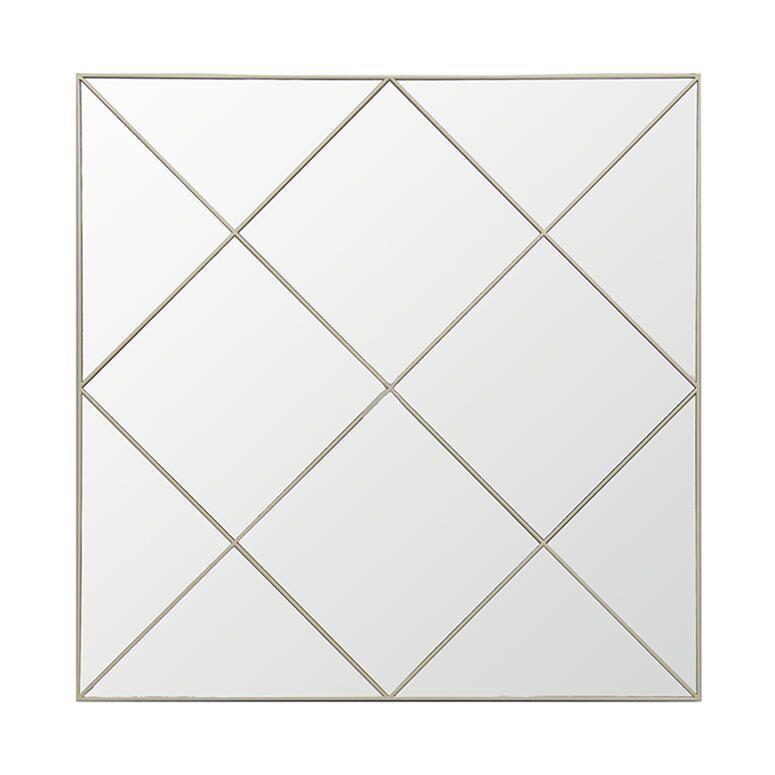 Espejo 40x40 cm. decorativo Dorado-0