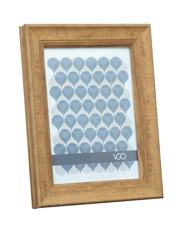 Marco madera moldura ancha Beige 15x21 cm-0