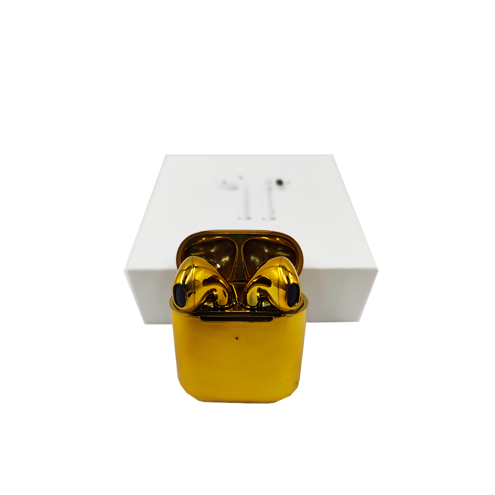 AUDIFONOS IN-EAR BLUETOOTH CARGA INALAMBRICA DORADO-2