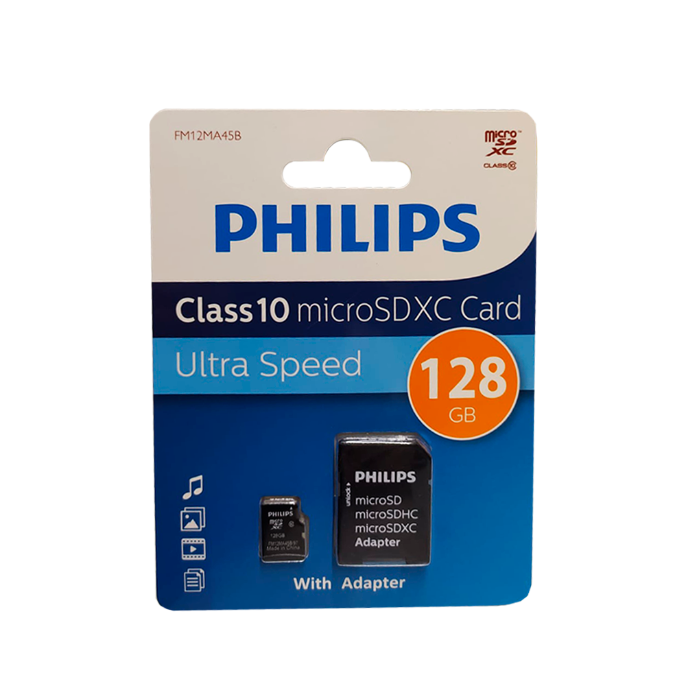 TARJETA MICRO SD PHILIPS 128 GB CLASS 10 FM12MA45B-0