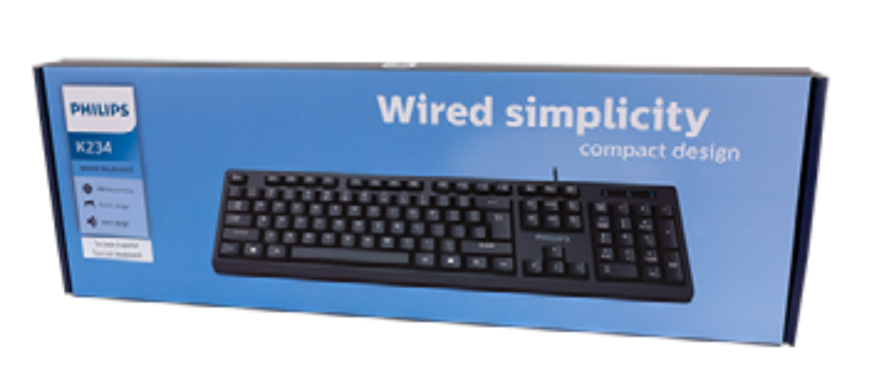 TECLADO ALAMBRICO PHILIPS USB K234 MOD.SPK6234-1