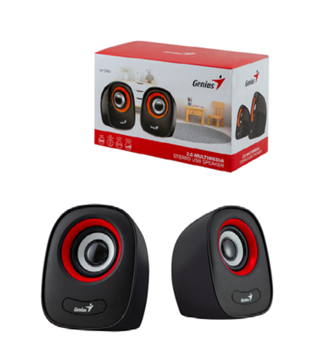 PARLANTE GENIUS SP-Q160 ROJO-1