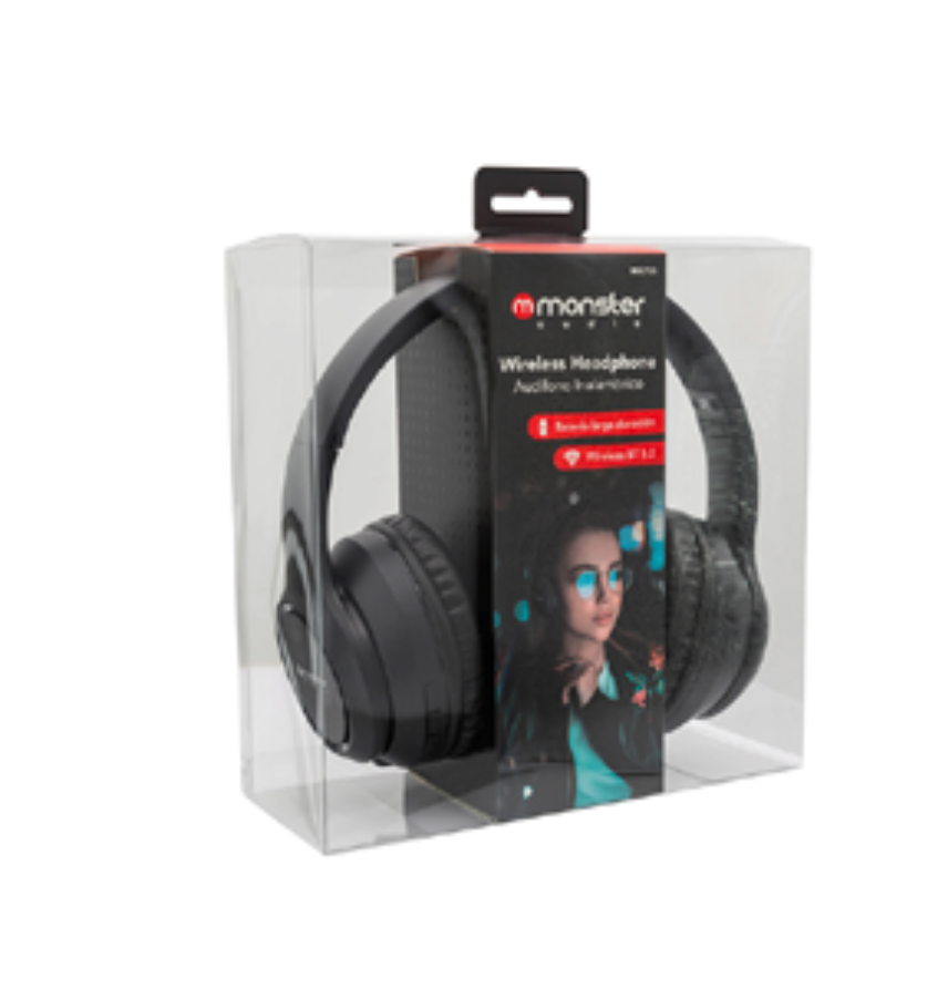 AUDIFONOS BLUETOOTH MONSTER MX735 NEGRO-1